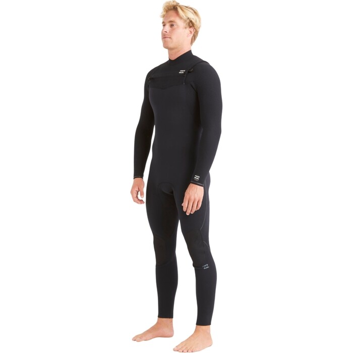 2024 Billabong Mens Furnace Comp 4/3mm Chest Zip Wetsuit ABYW100179 - Black